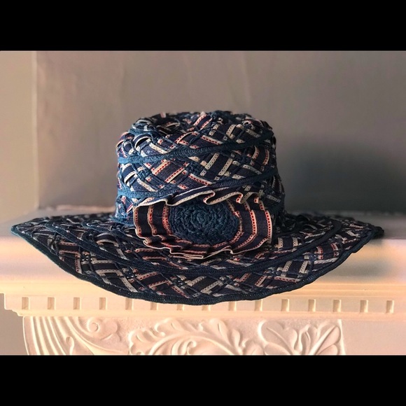 Vintage Cynthia Rowley summer woven hat - Picture 1 of 8